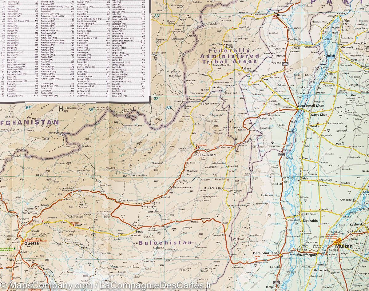 Carte routière - Pakistan | Reise Know How carte routière Reise Know-How
