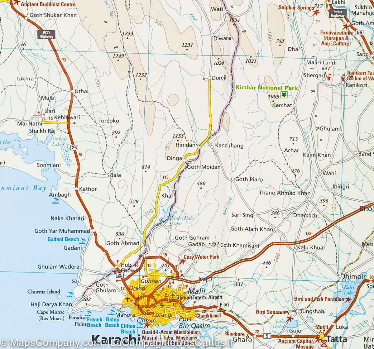 Carte routière - Pakistan | Reise Know How carte routière Reise Know-How