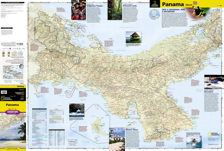 Carte routière - Panama | National Geographic carte pliée National Geographic 