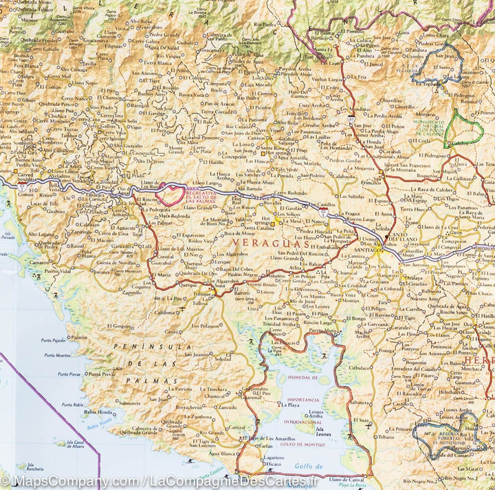 Carte routière - Panama | National Geographic carte pliée National Geographic 