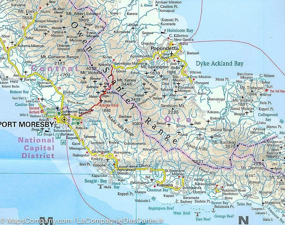 Carte de Papouasie - Nouvelle Guinée &amp; Papousie Ouest &amp; Moluques (Indonésie) | Reise Know How - La Compagnie des Cartes