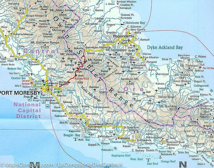 Carte de Papouasie - Nouvelle Guinée &amp; Papousie Ouest &amp; Moluques (Indonésie) | Reise Know How - La Compagnie des Cartes