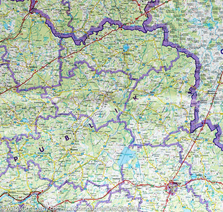 Carte routière - Pays Baltes | Freytag & Berndt carte pliée Freytag & Berndt 