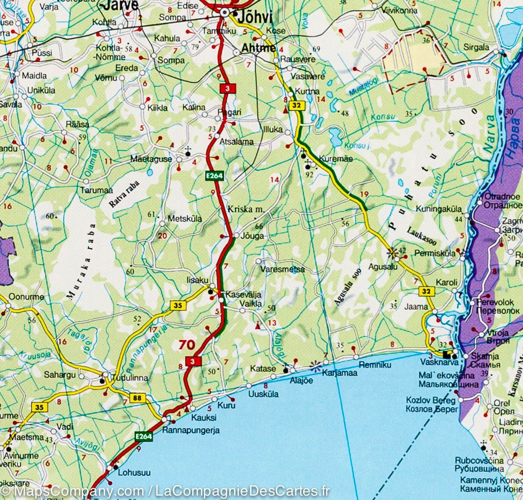 Carte routière - Pays Baltes | Freytag & Berndt carte pliée Freytag & Berndt 
