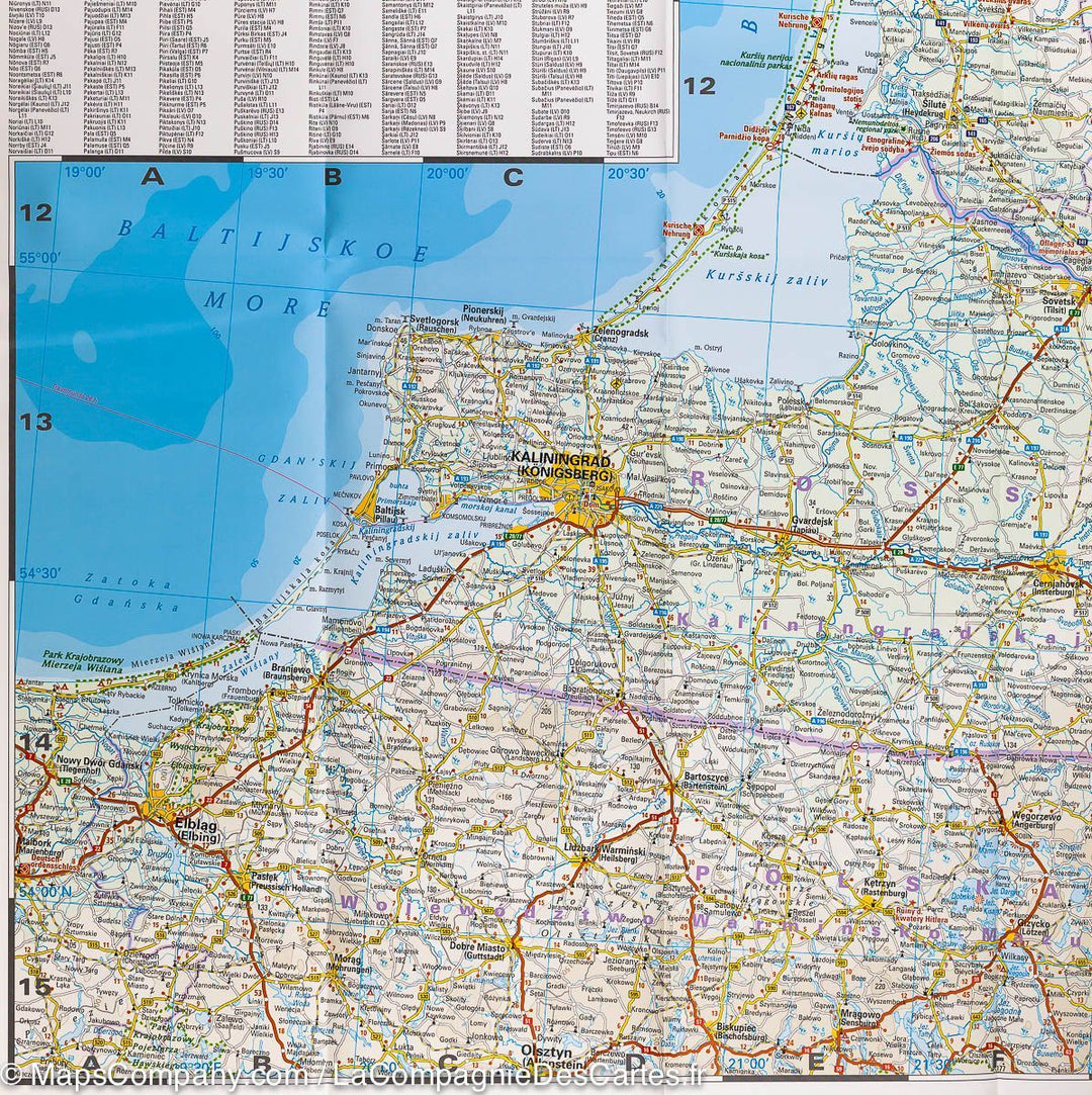 Carte routière - Pays Baltes | Reise Know How carte pliée Reise Know-How 