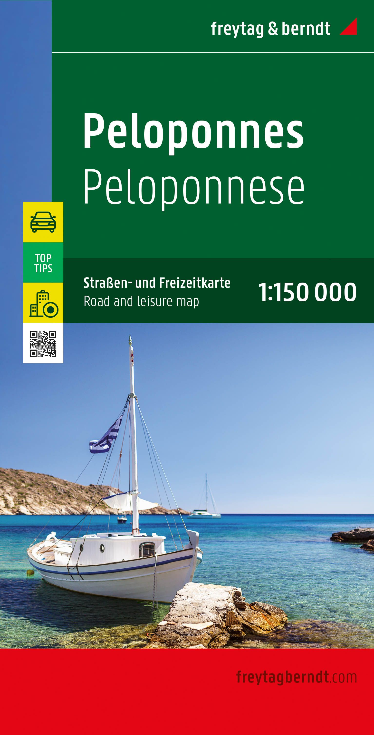 Carte routière - Péloponnèse (Grèce) | Freytag & Berndt carte routière Freytag & Berndt