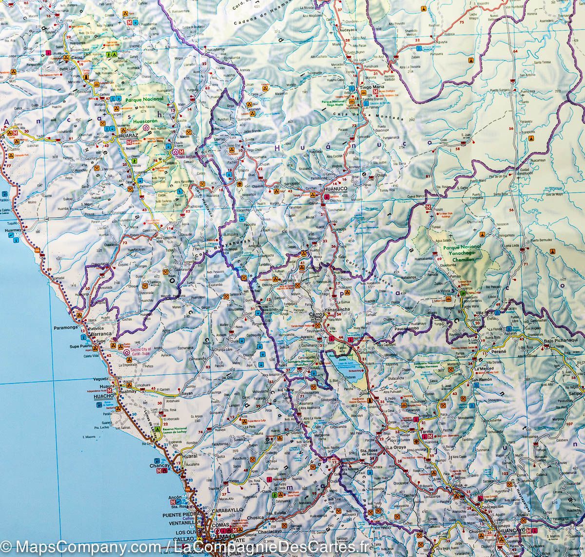 Carte routière - Pérou | Freytag & Berndt carte routière Freytag & Berndt