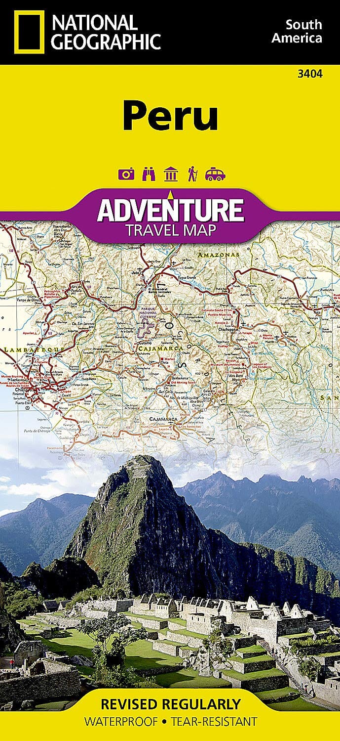 Carte routière - Pérou | National Geographic carte routière National Geographic