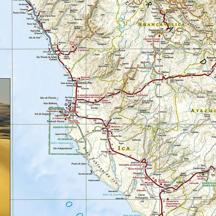 Carte routière - Pérou | National Geographic carte pliée National Geographic 