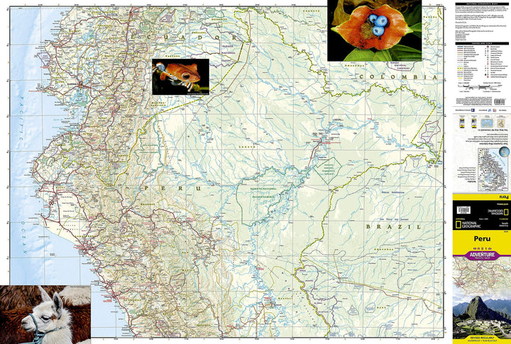 Carte routière - Pérou | National Geographic carte pliée National Geographic 