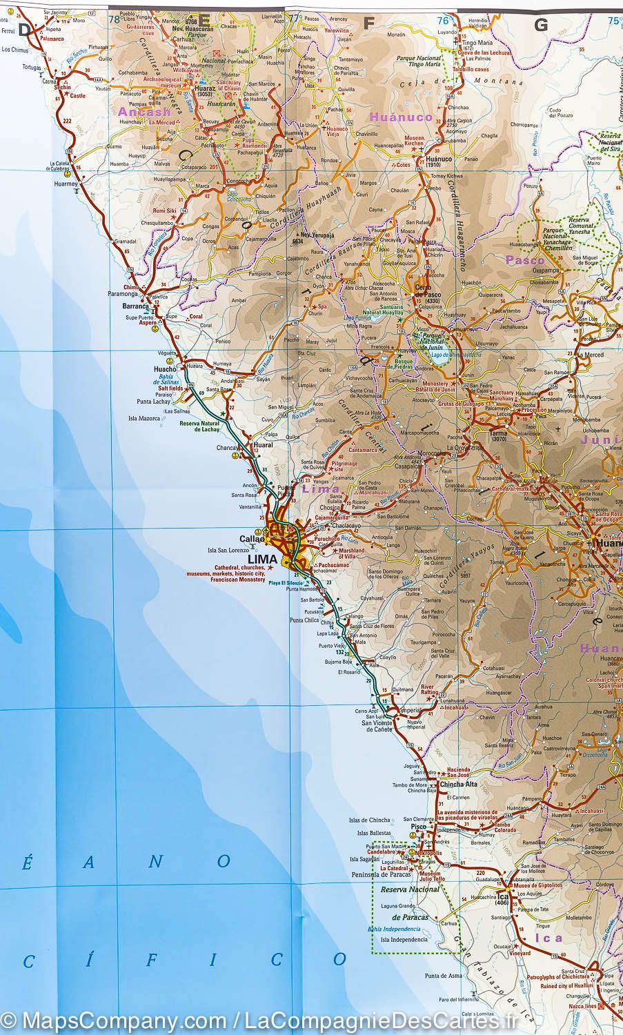 Carte routière - Pérou | Reise Know How carte pliée Reise Know-How 