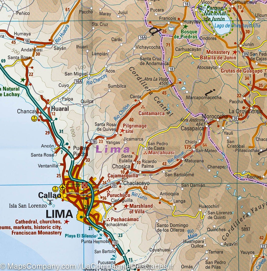 Carte routière - Pérou | Reise Know How carte pliée Reise Know-How 