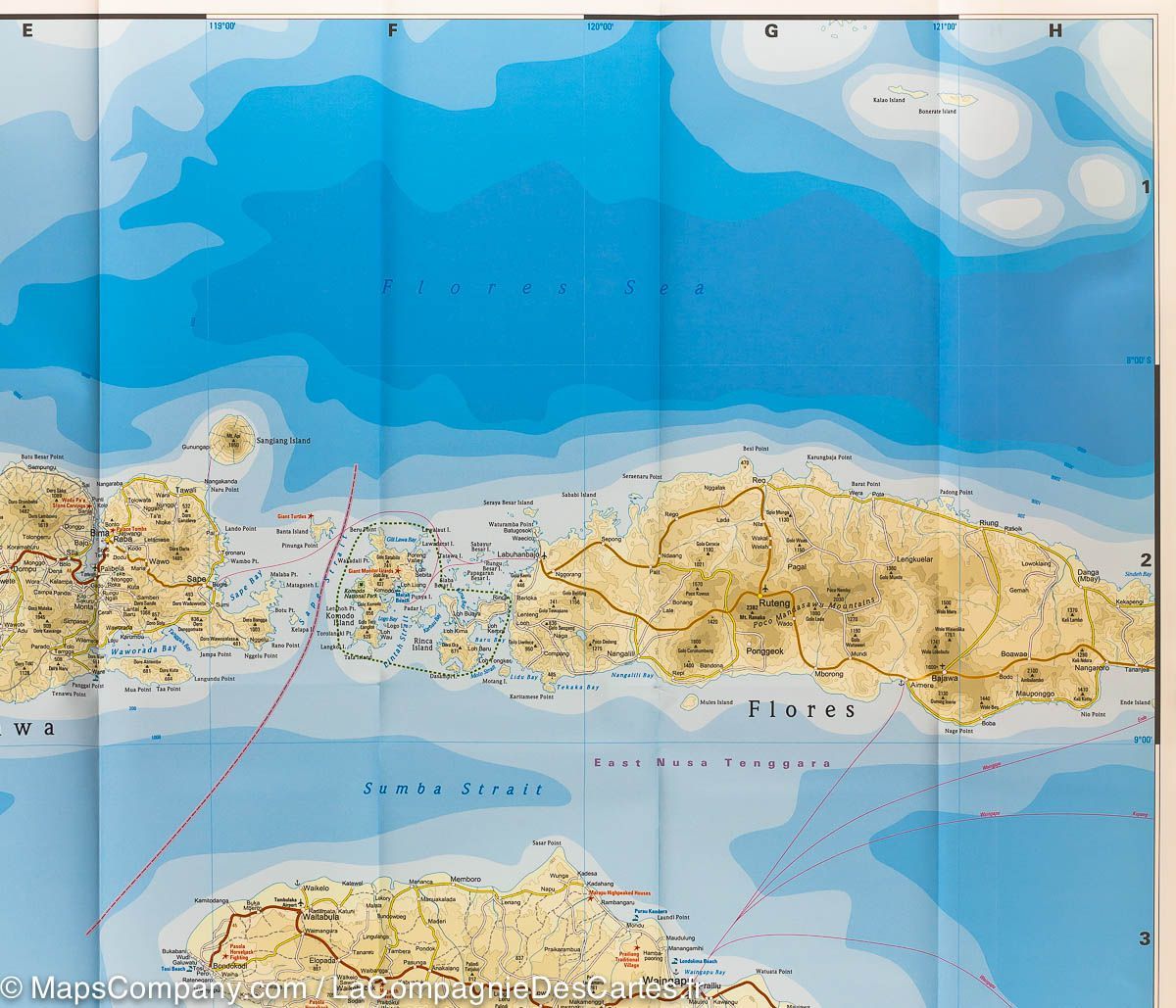 Carte routière - Petites Iles de la Sonde (Indonésie, Timor Oriental) | Reise Know How carte routière Reise Know-How