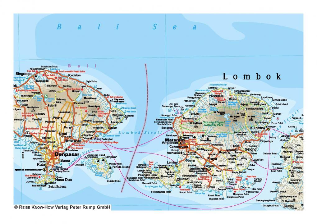 Carte routière - Petites Iles de la Sonde (Indonésie, Timor Oriental) | Reise Know How carte routière Reise Know-How