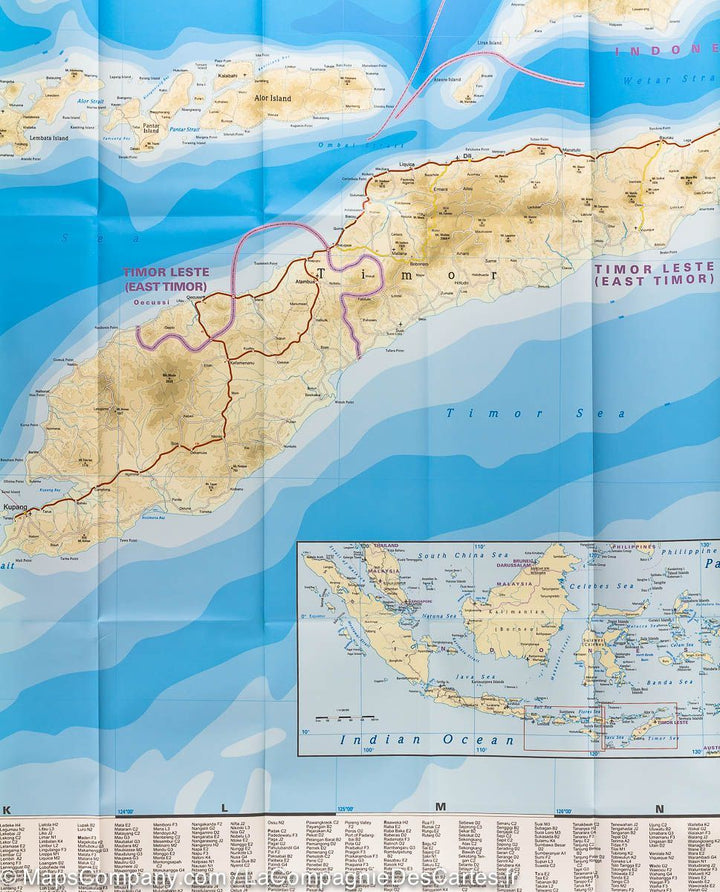 Carte routière - Petites Iles de la Sonde (Indonésie, Timor Oriental) | Reise Know How carte pliée Reise Know-How 