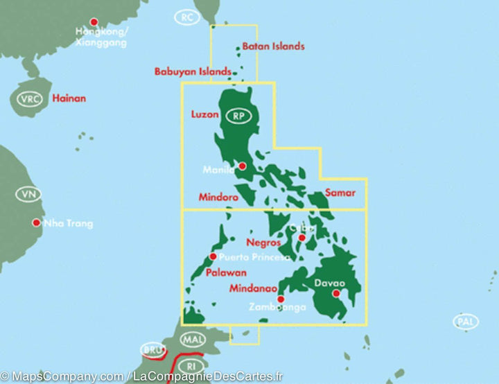 Carte routière - Philippines | Freytag & Berndt carte pliée Freytag & Berndt 