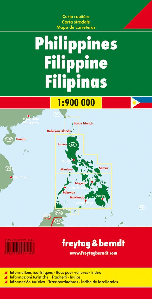 Carte routière - Philippines | Freytag & Berndt carte pliée Freytag & Berndt 