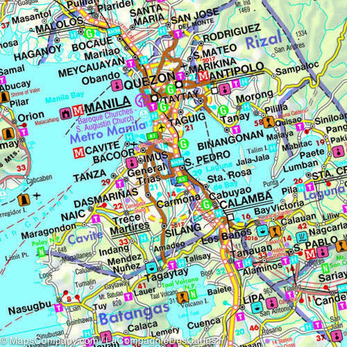 Carte routière - Philippines | Freytag & Berndt carte routière Freytag & Berndt