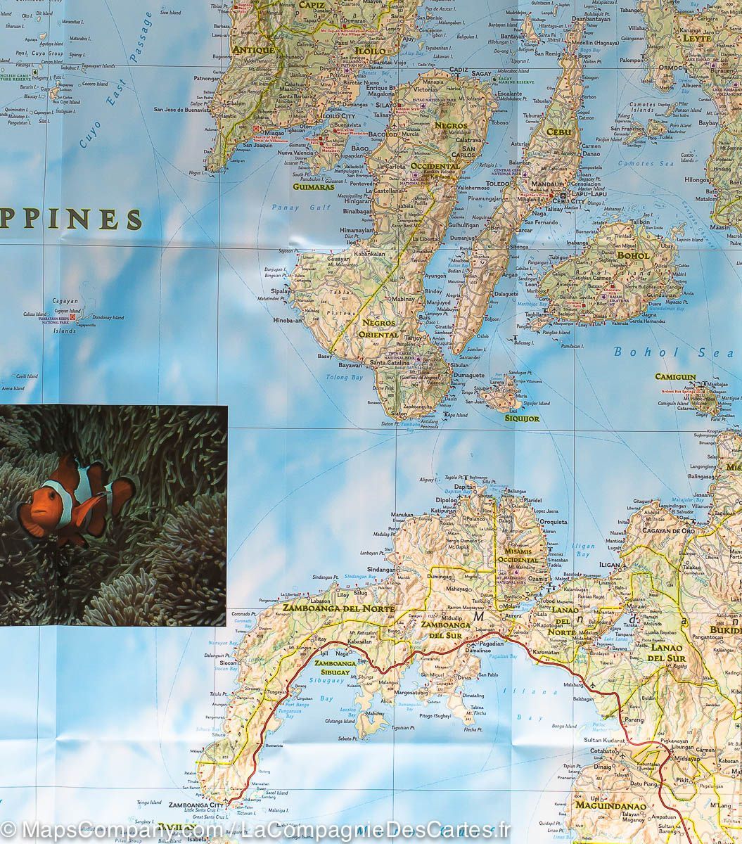 Carte routière - Philippines | National Geographic carte routière National Geographic