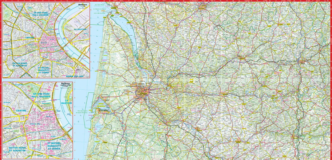 Carte routière plastifiée - Aquitaine | Express Map carte pliée Express Map 