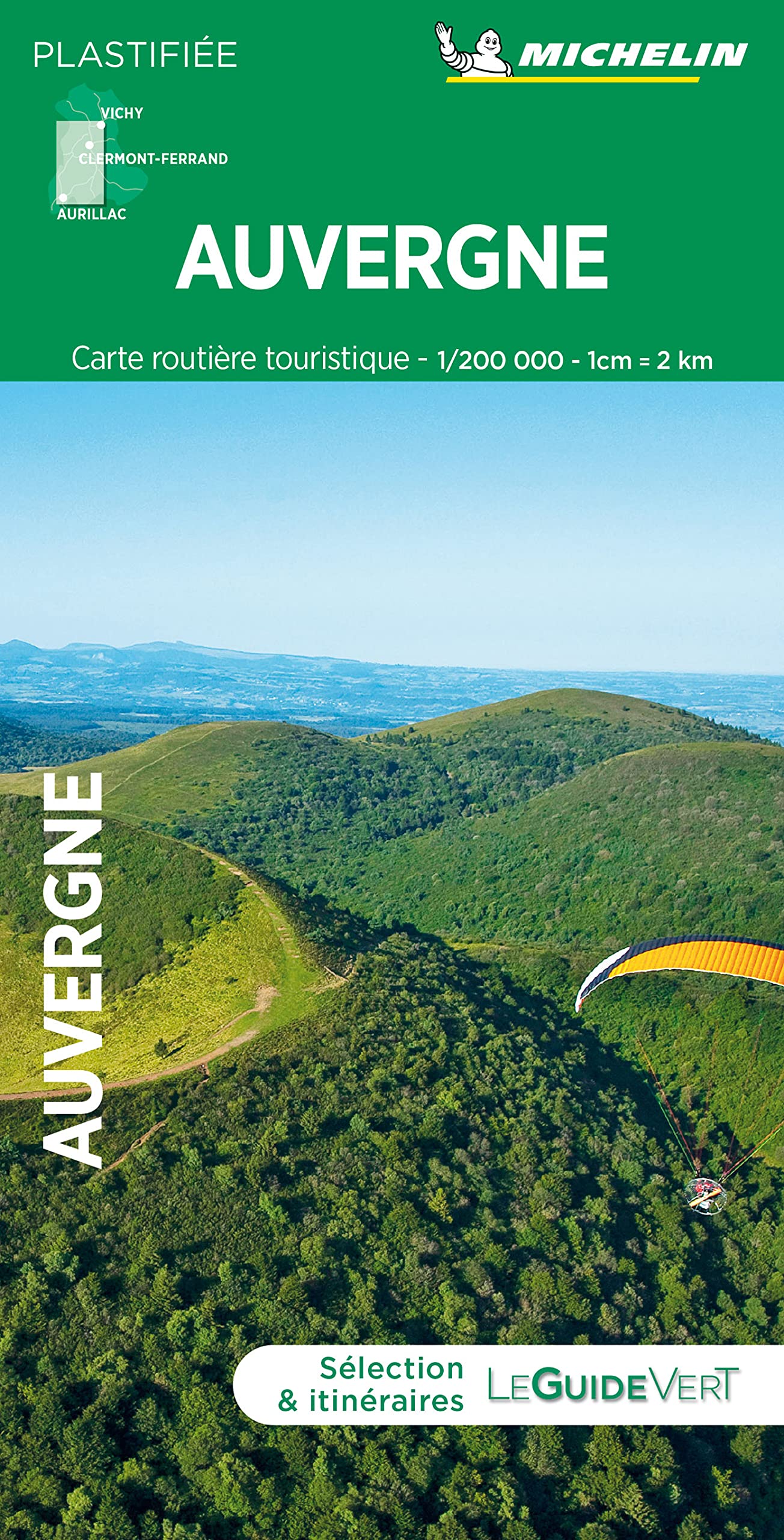 Carte routière plastifiée - Auvergne | Michelin carte routière Michelin