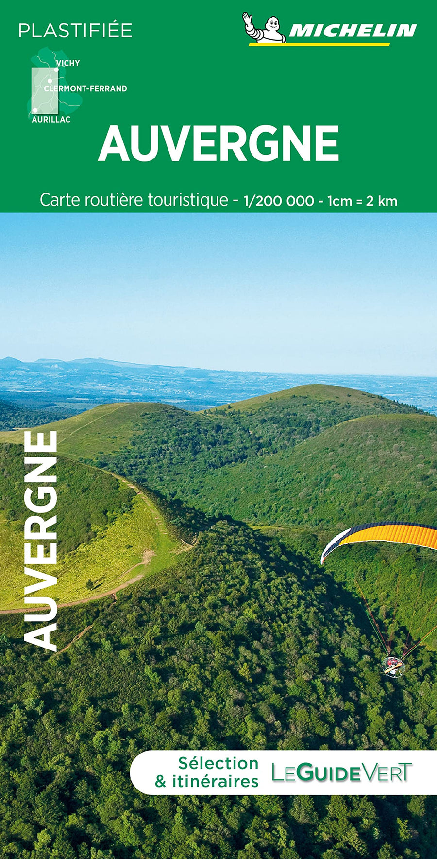 Carte routière plastifiée - Auvergne | Michelin carte pliée Michelin 