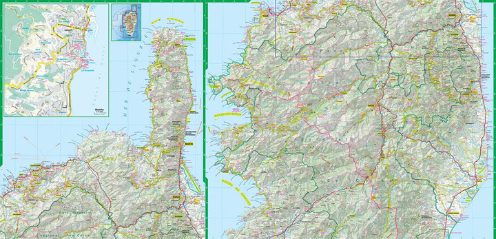 Carte routière plastifiée - Corse | Express Map carte pliée Express Map 