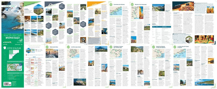 Carte routière plastifiée - Côte d'Azur (Hyères, Cannes, Nice, Menton) | Michelin carte pliée Michelin 