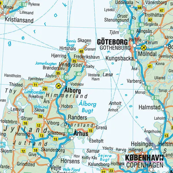 Carte routière plastifiée - Europe | Borch Maps carte routière Borch Maps