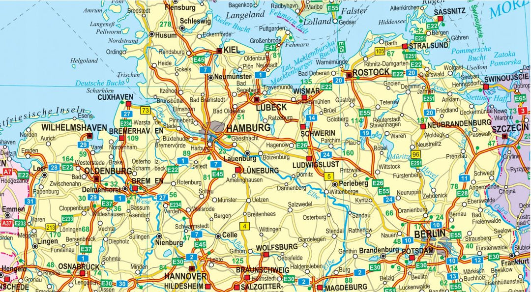 Carte routière plastifiée - Europe | Express Map carte pliée Express Map 