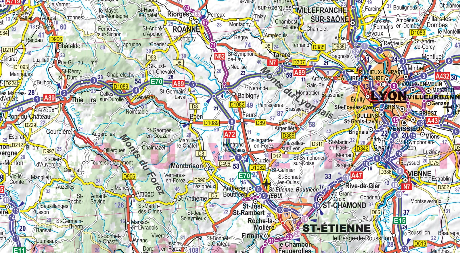 Carte routière plastifiée - France 2025 | Express Map carte routière Express Map