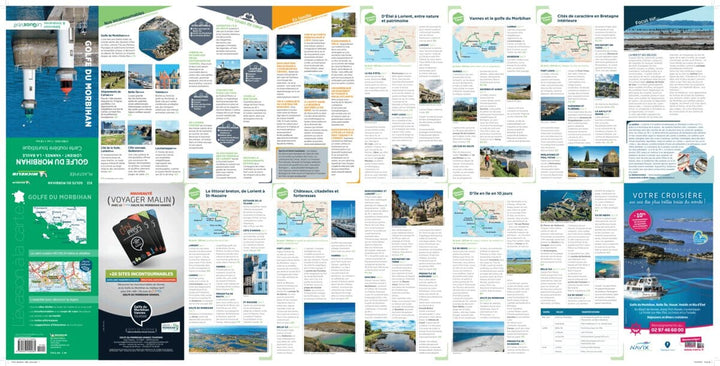 Carte routière plastifiée - Golfe du Morbihan (Lorient, Vannes, La Baule) | Michelin carte pliée Michelin 