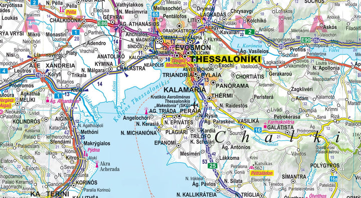 Carte routière plastifiée - Grèce | Express Map carte pliée Express Map 