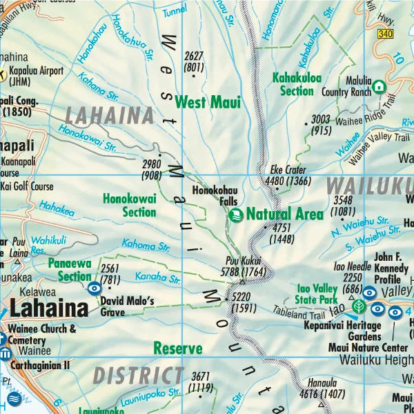 Carte routière plastifiée - Hawaii | Borch Maps carte routière Borch Maps