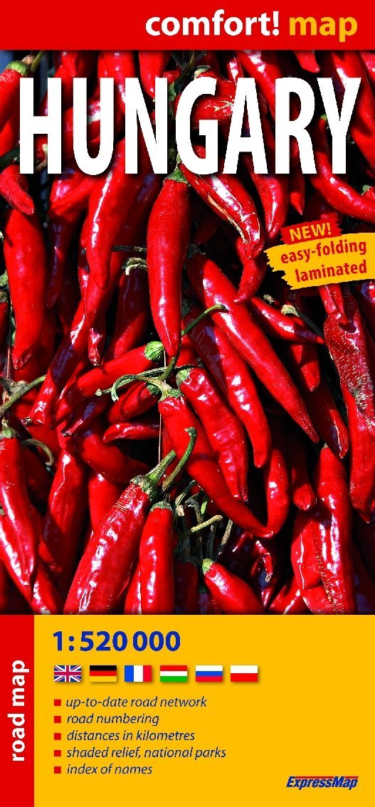 Carte routière plastifiée - Hongrie | Express Map carte routière Express Map Default Title