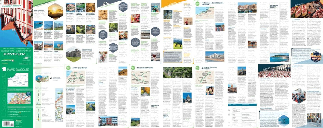 Carte routière plastifiée - Pays Basque (Bayonne, Biarritz, Saint-Sébastien) | Michelin carte pliée Michelin 