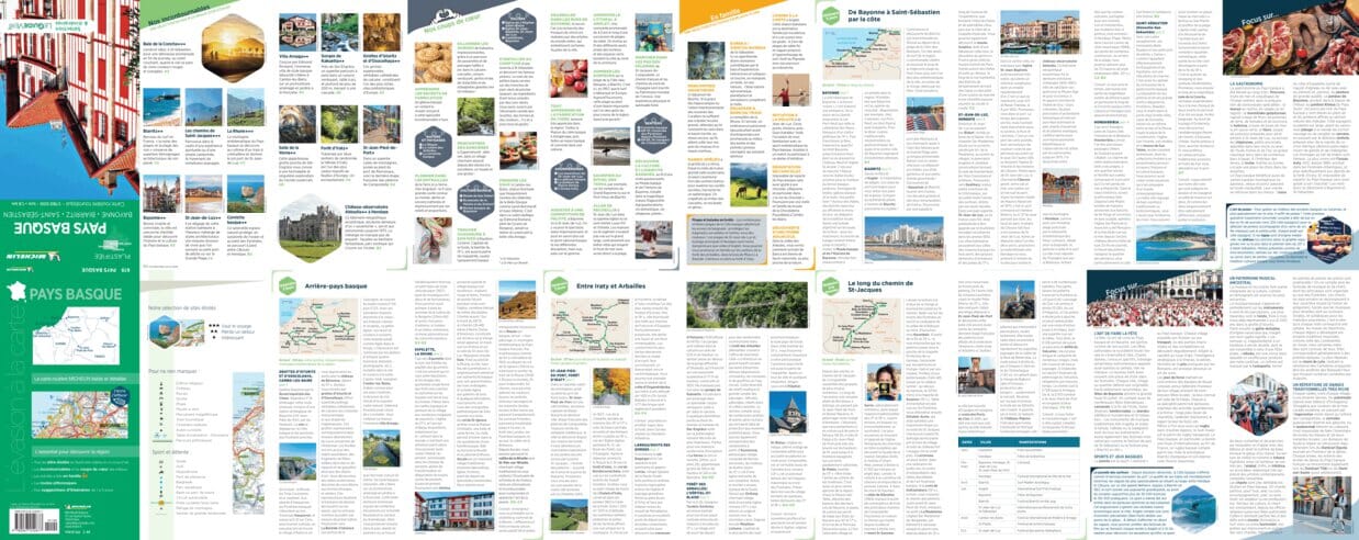Carte routière plastifiée - Pays Basque (Bayonne, Biarritz, Saint-Sébastien) | Michelin carte routière Michelin