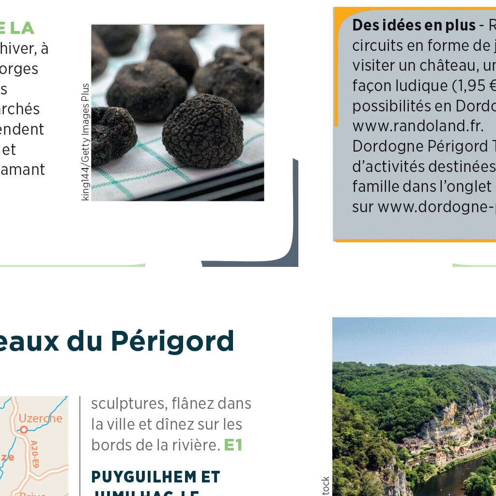 Carte touristique et routière - Périgord | Michelin carte routière Michelin