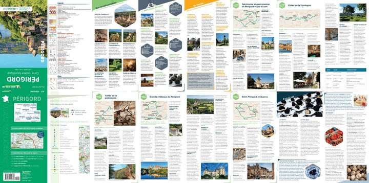 Carte routière plastifiée - Périgord | Michelin carte pliée Michelin 