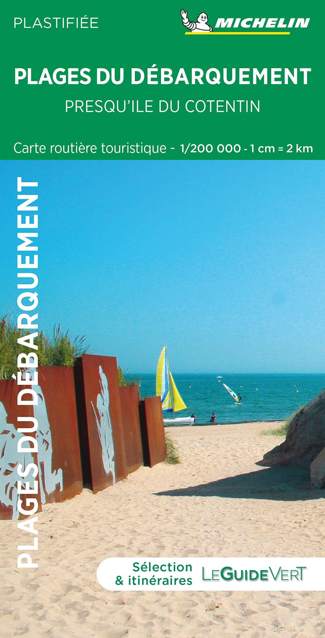 Carte routière plastifiée - Plages du débarquement, Presqu'ile du Cotentin | Michelin carte pliée Michelin 