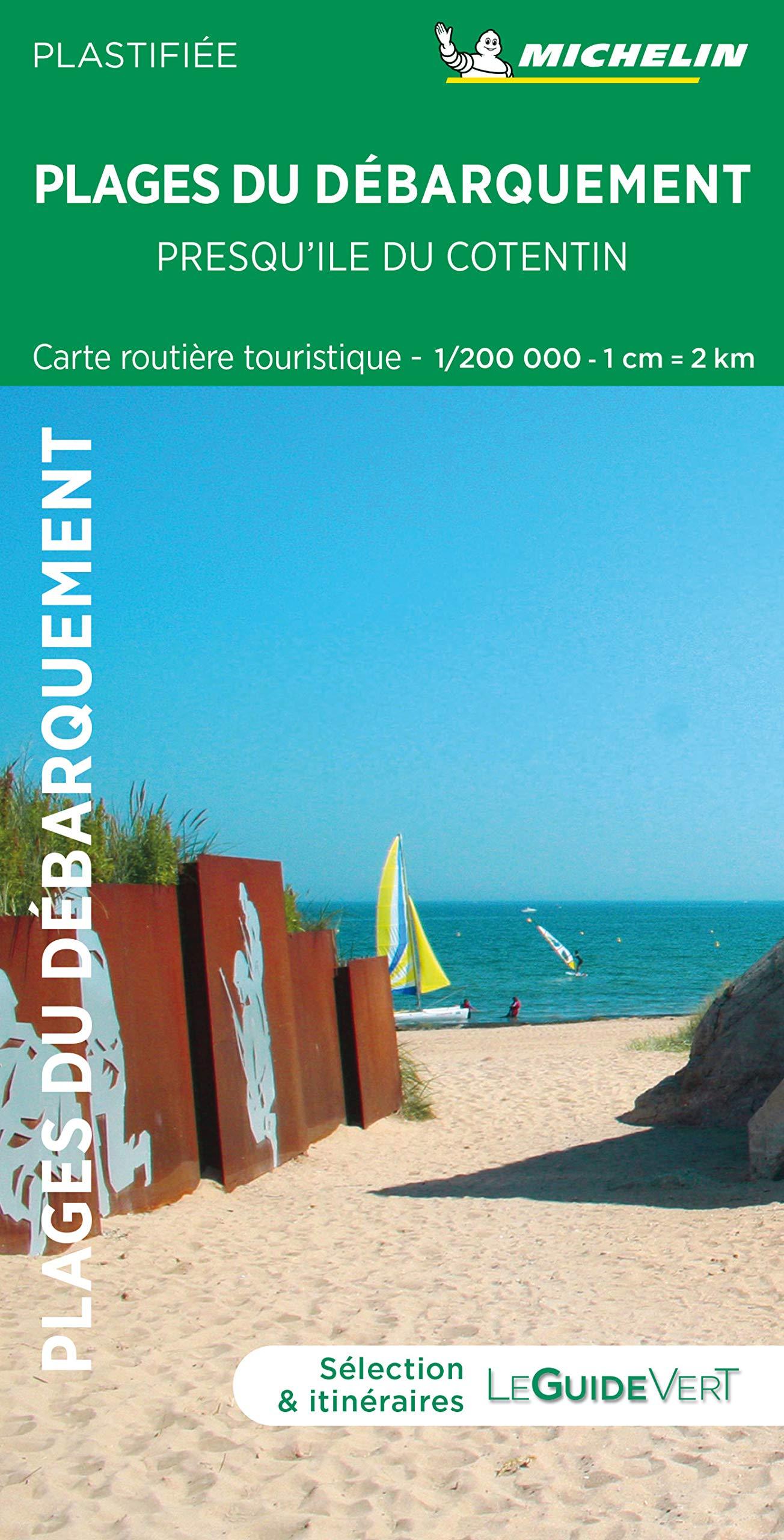 Carte routière plastifiée - Plages du débarquement, Presqu'ile du Cotentin | Michelin carte routière Michelin