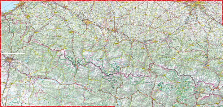 Carte routière plastifiée - Pyrénées | Express Map carte pliée Express Map 
