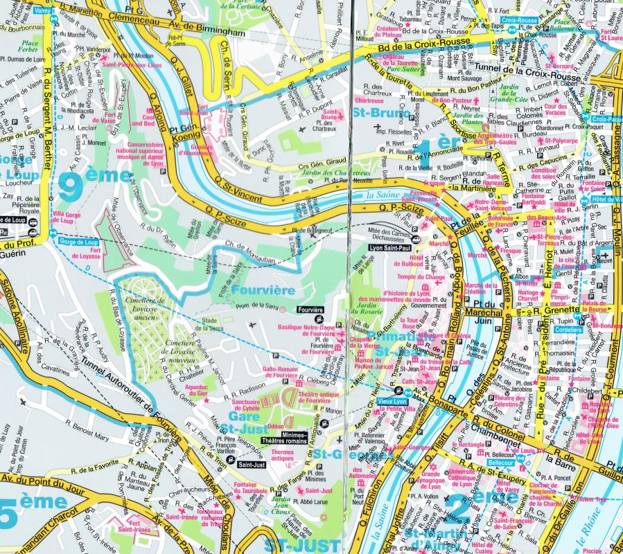 Carte routière plastifiée - Rhône-Alpes | Express Map carte routière Express Map