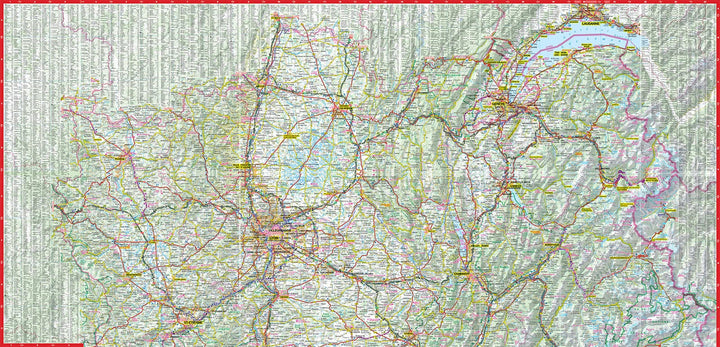 Carte routière plastifiée - Rhône-Alpes | Express Map carte pliée Express Map 