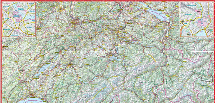 Carte routière plastifiée - Suisse | Express Map carte pliée Express Map 
