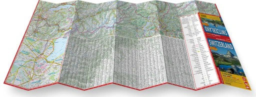 Carte routière plastifiée - Suisse | Express Map carte routière Express Map