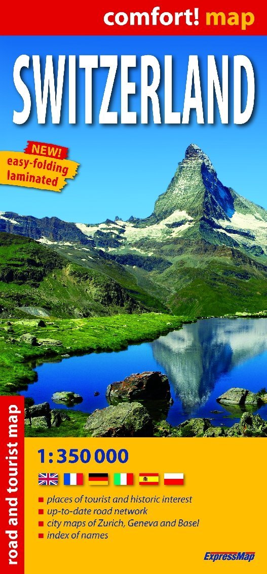 Carte routière plastifiée - Suisse | Express Map carte pliée Express Map 