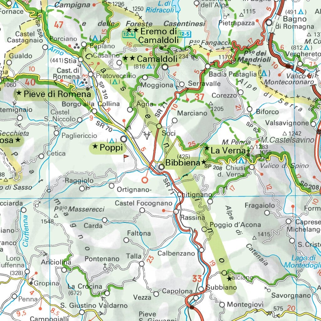Carte routière plastifiée - Toscane | Michelin carte routière Michelin