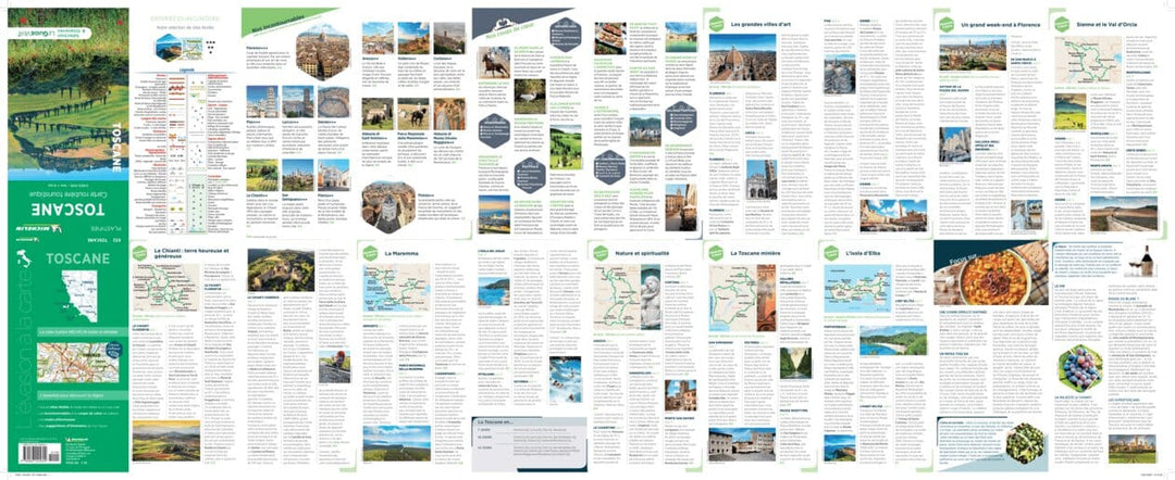 Carte routière plastifiée - Toscane | Michelin carte pliée Michelin 