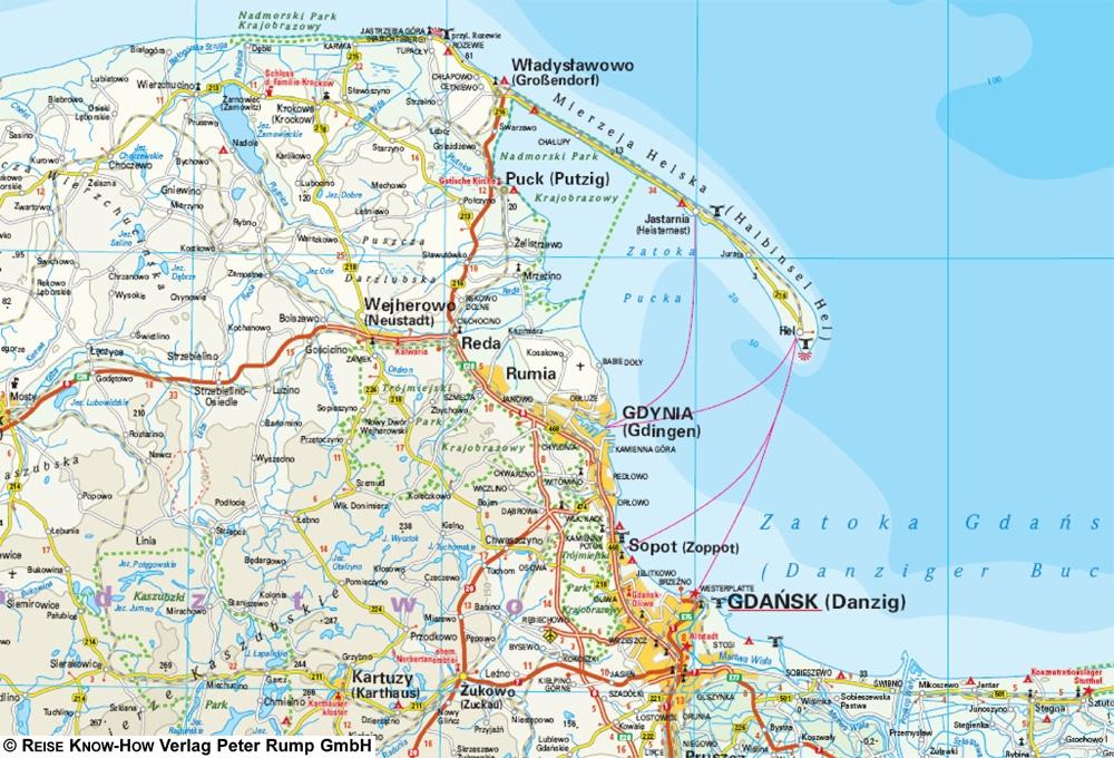 Carte routière - Pologne Nord | Reise Know How carte routière Reise Know-How